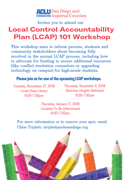 Local Control Accountability Plan: What is it? - ACLU of San Diego