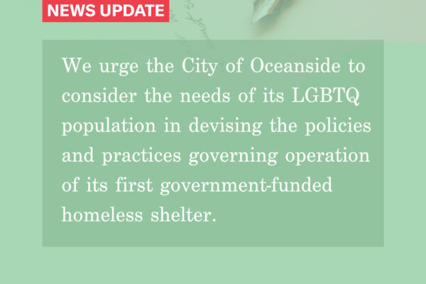 Letter to City of Oceanside