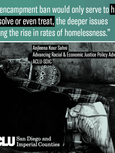 Quote from encampment ban testimony