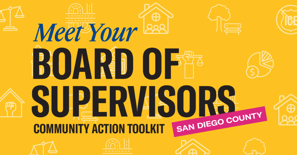 Meet Your Board of Supervisors San Diego County community action toolkit