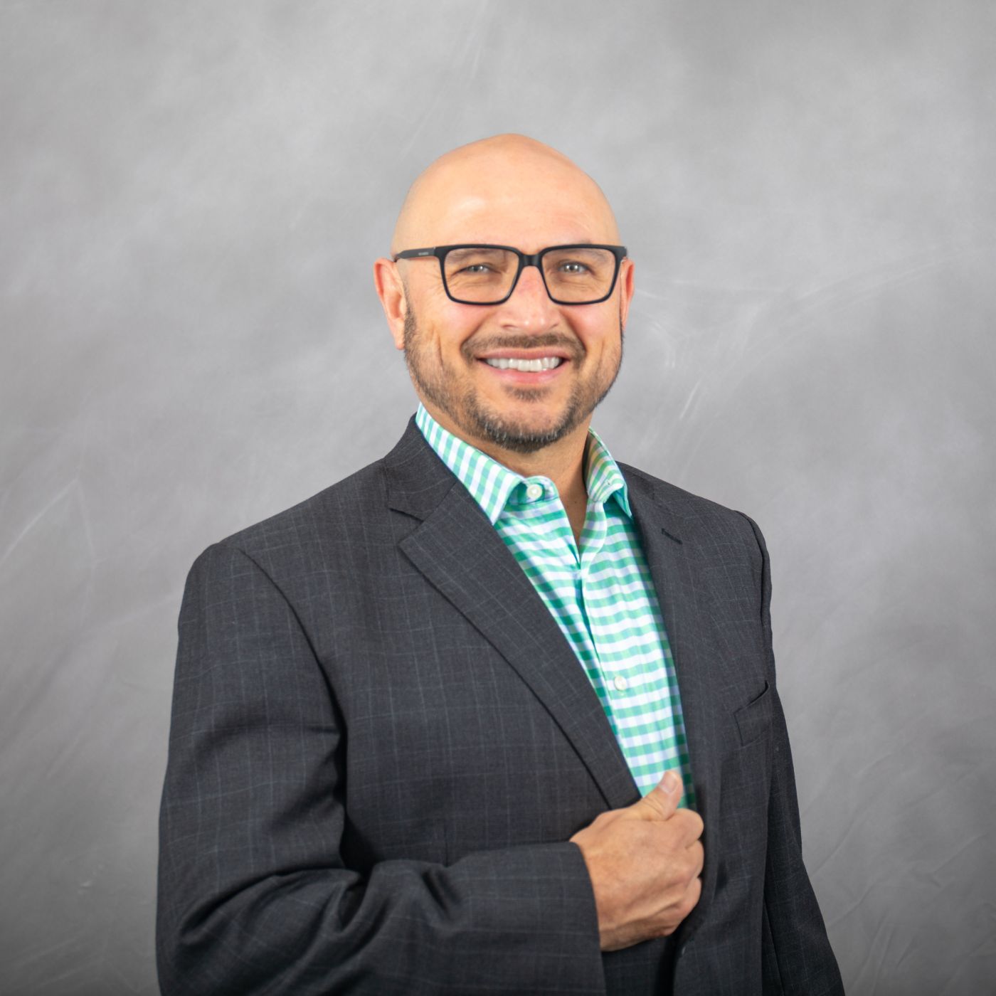 Photo of Eddie smiling at camera