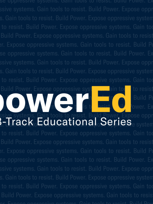 EmpowerEd banner with white and yellow text and navy blue background