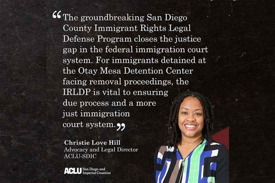 ACLU-SDIC Testimony to the Board of Supervisors to vote NO on the 