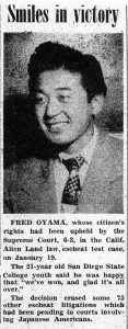 fred oyama article + photo