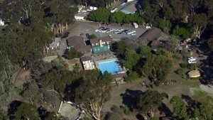 Aerial view of Boy Scouts