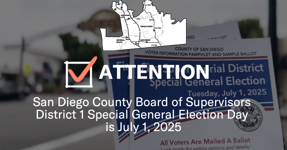 FIRST SUPERVISORIAL DISTRICT SPECIAL GENERAL ELECTION