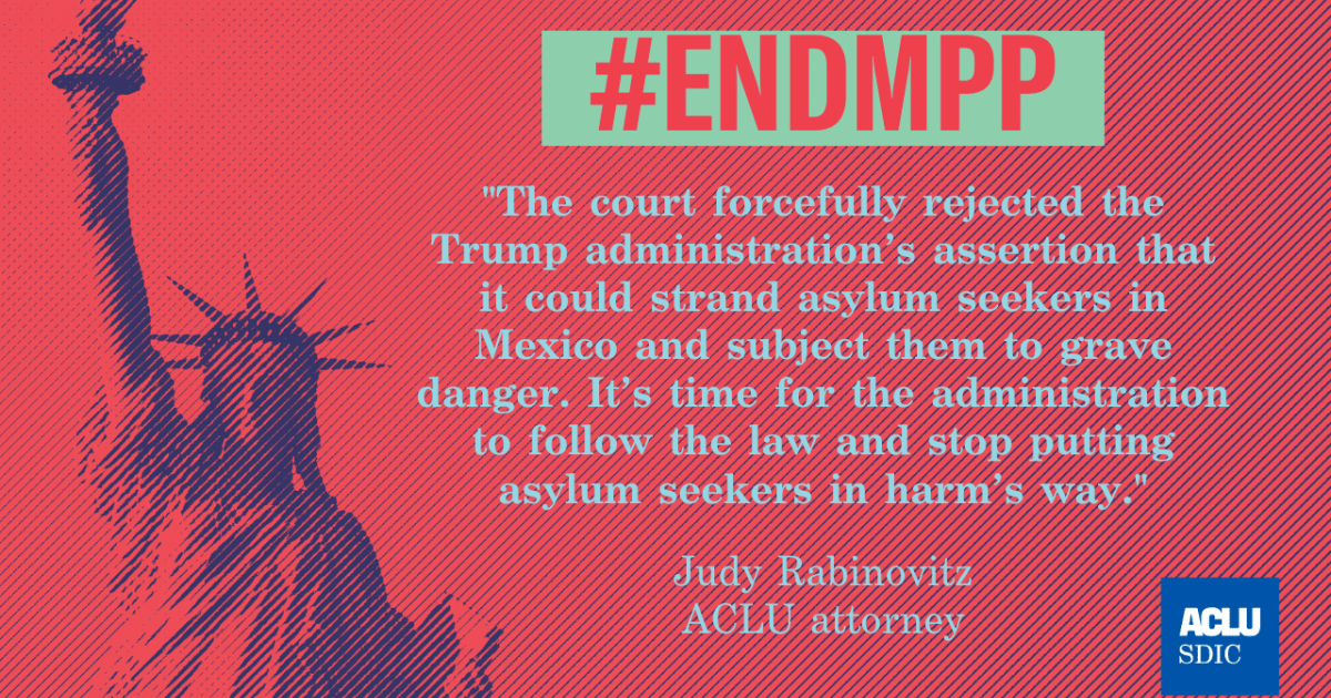 ACLU Comment on Federal Appeals Court Ruling Blocking Trump Forced