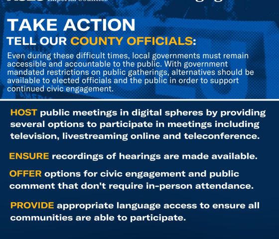 Take Action Tell Our County Officials